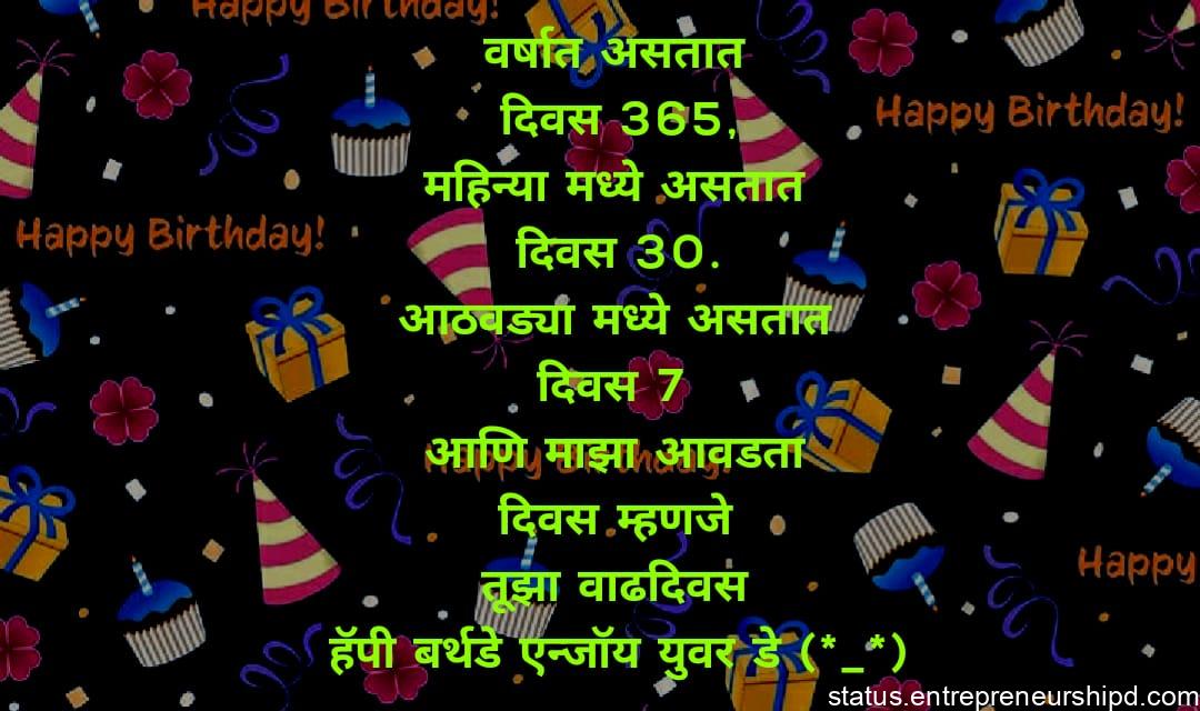Birthdays wishes marathi