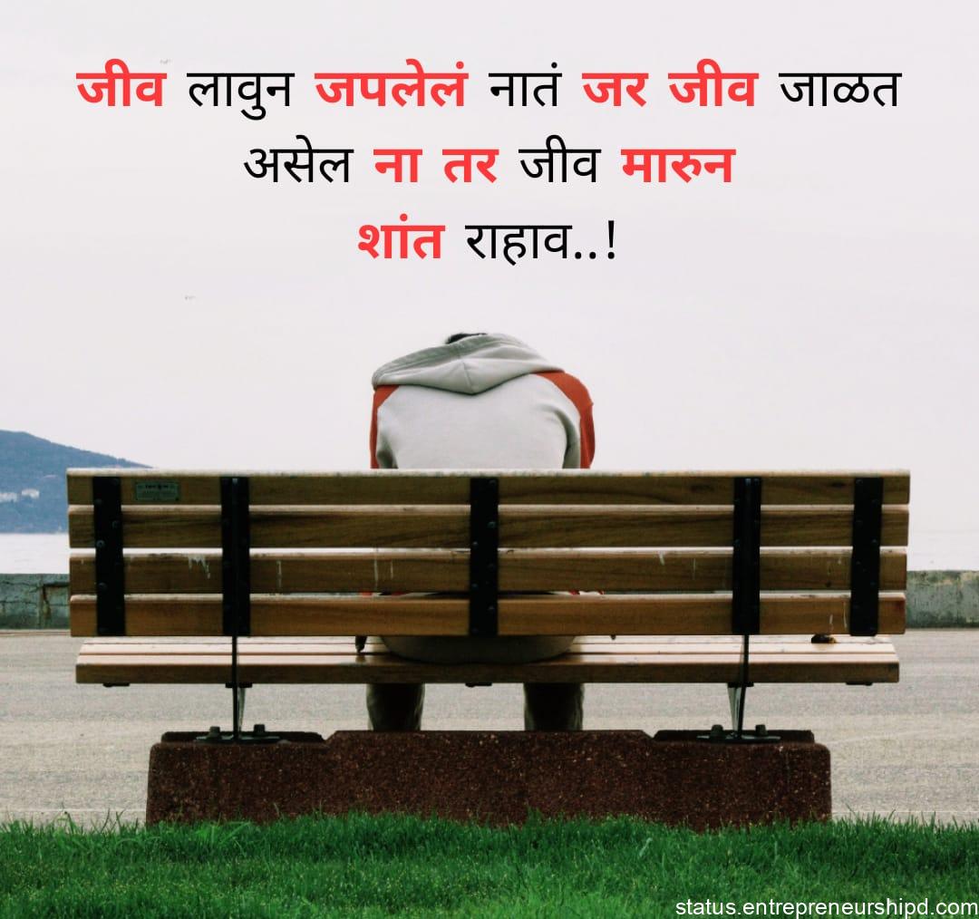 Alone Quotes for Boys in marathi