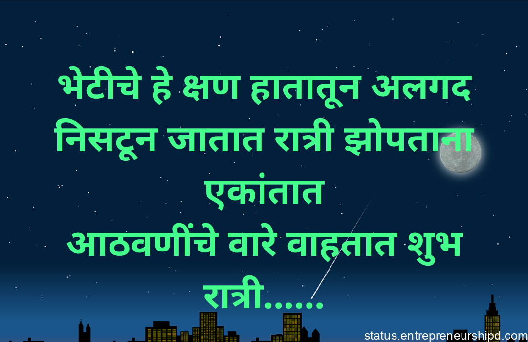 Good Night Marathi Message